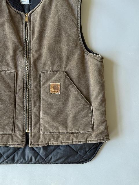 Carhartt】 Duck Vest カーハート ダックベスト ダーク ブラウン