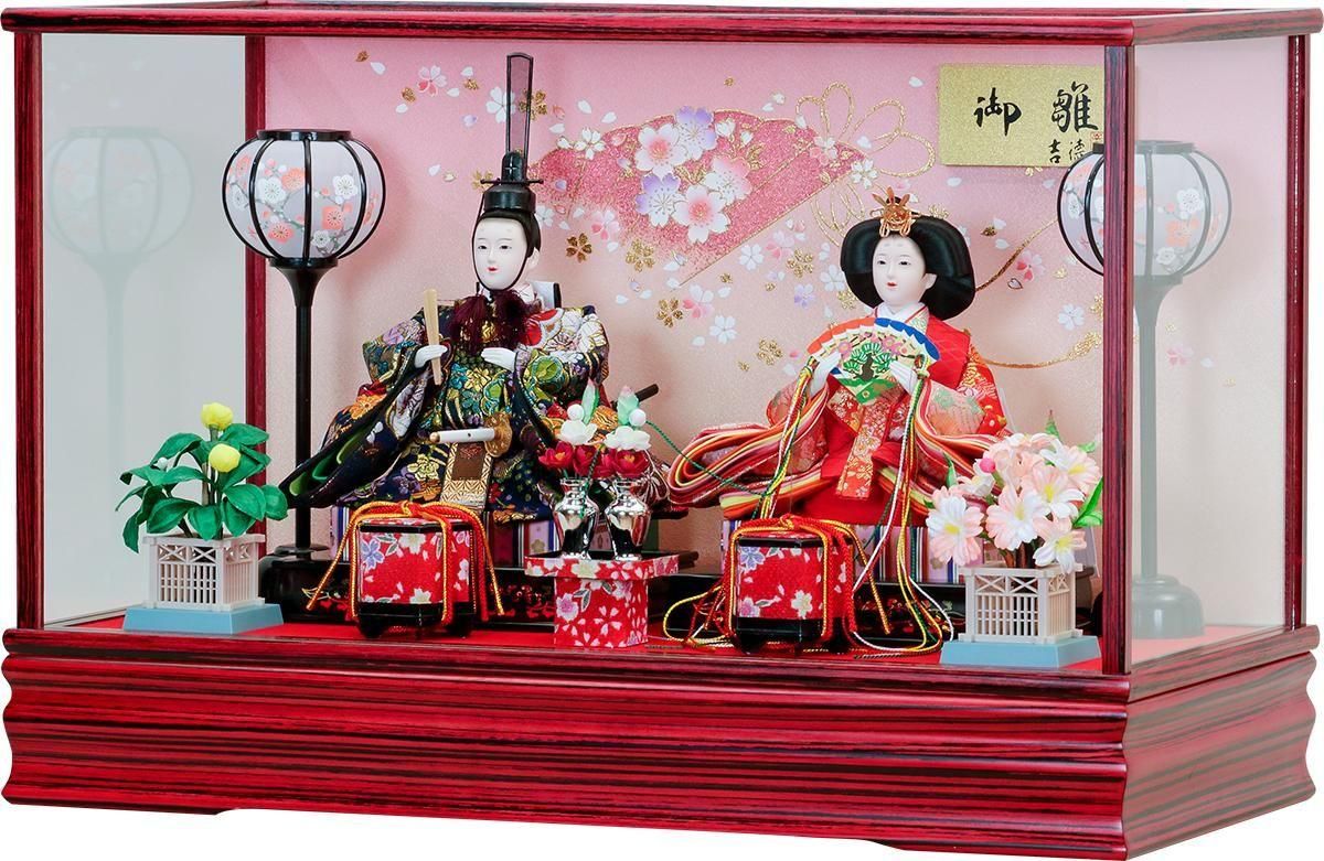 雛人形 吉徳 三五親王 ガラスケース飾り - 雛人形五月人形専門店 人形