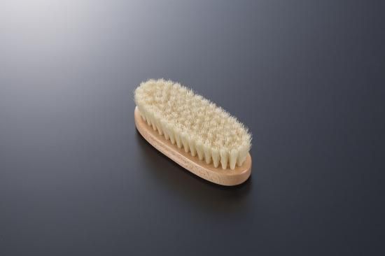 ≪手植え≫靴ブラシ 小判型 極上 白豚毛 - 日本橋江戸屋 公式