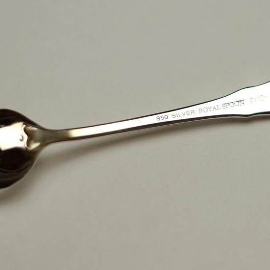 シルバー950名入れ純銀スプーン造幣局品位証明刻印入