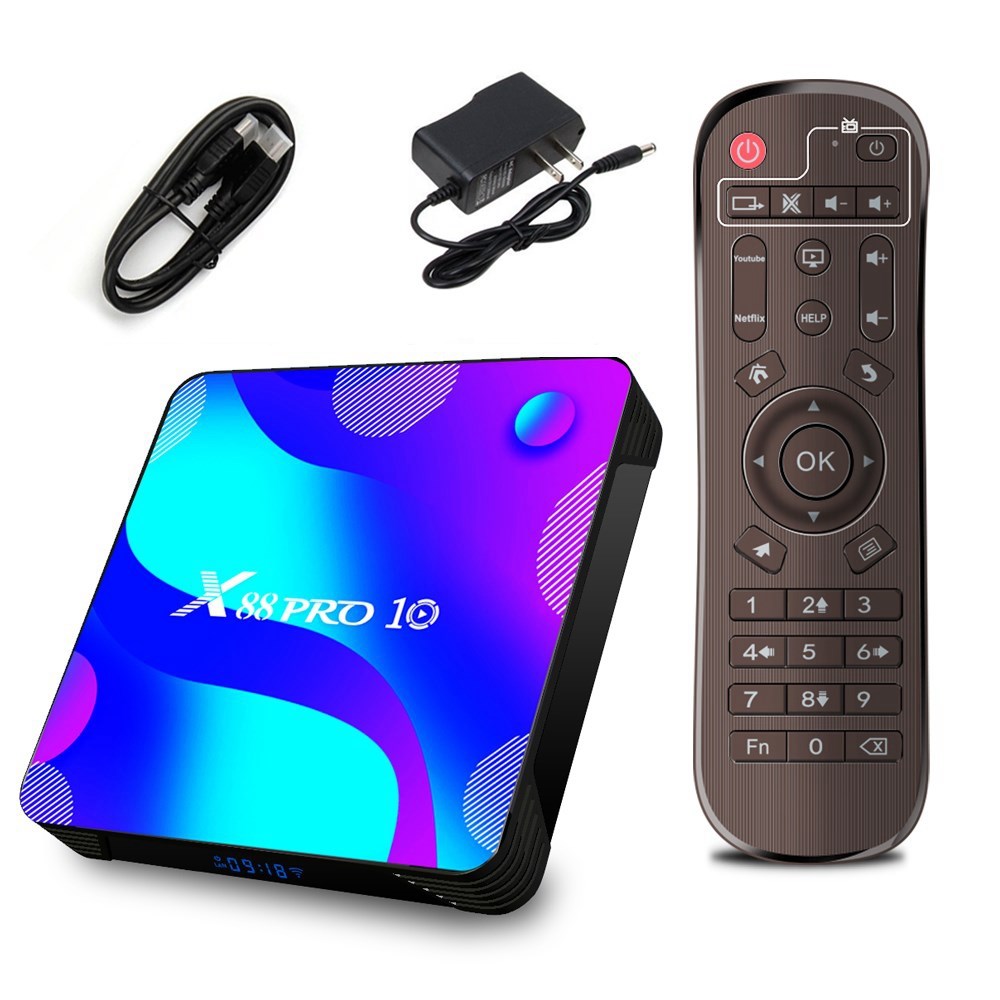 X88 Pro 10 Android Tv Box 11.0 Smart Tv Box Rk3318 2Gb 16Gb