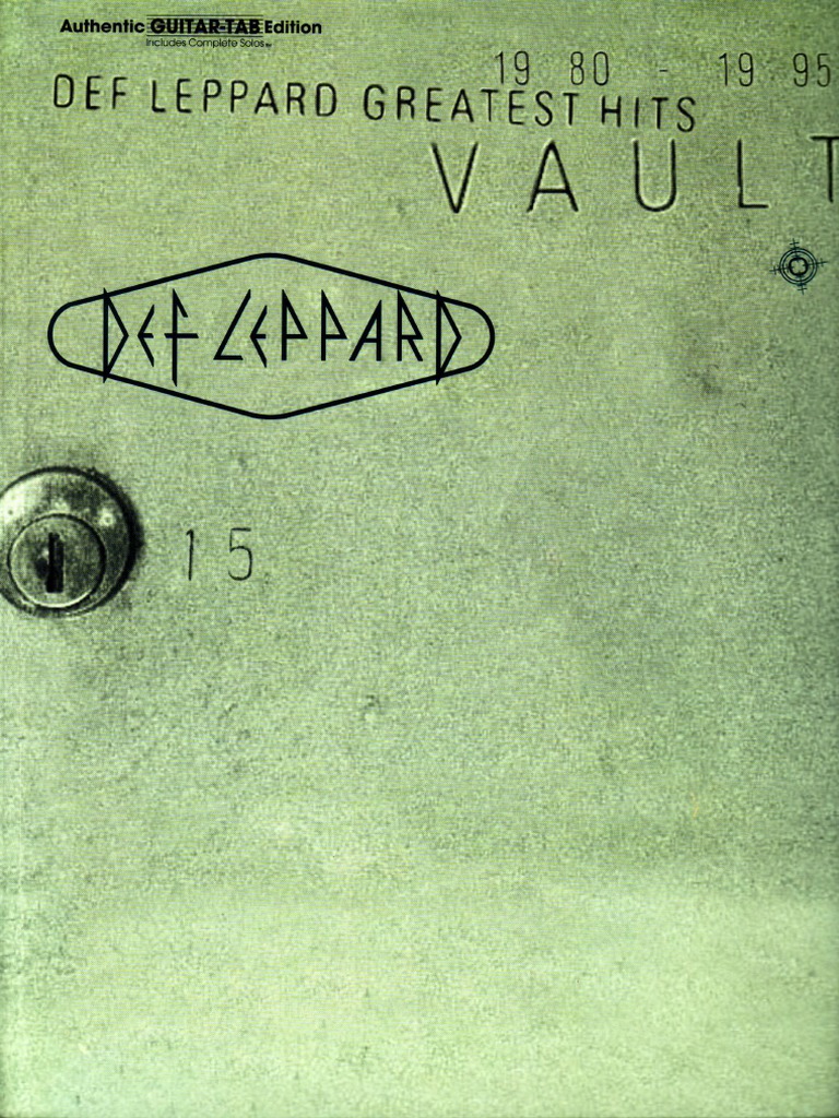 デフ・レパード グレイテスト・ヒッツ〜Vault バンドスコア 楽譜本