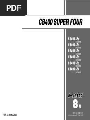 cb400 - Super - Four - Parts - List NC39 | PDF