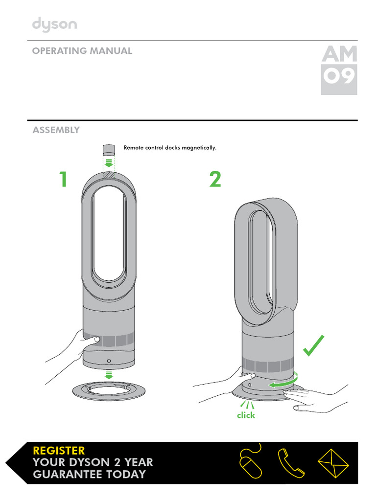 Dyson AM09 Hot & Cool Manual | PDF | Thermostat | Recycling
