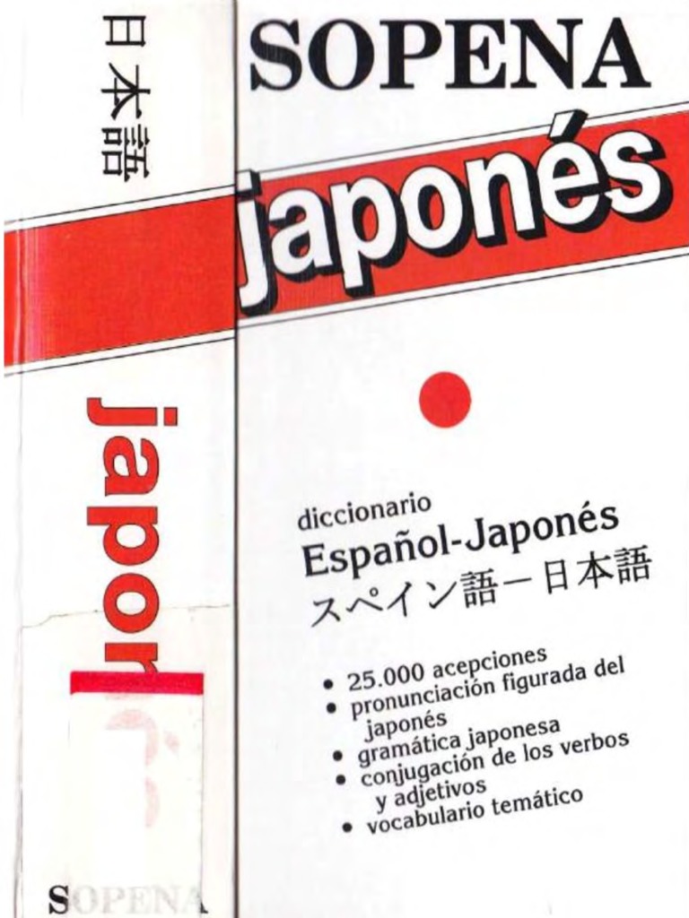 Diccionario Sopena Español - Japonés PDF | PDF | Idiomas