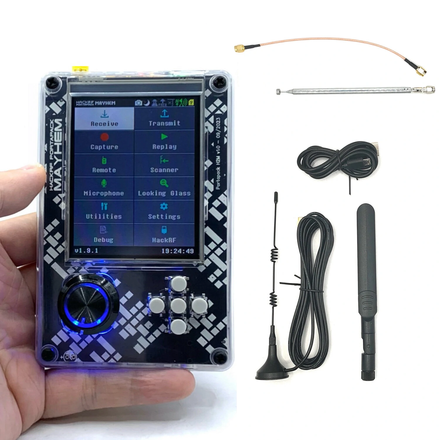 PortaPack H2 Signature Edition HackRF One 1MHzから6GHz SDR Mayhem