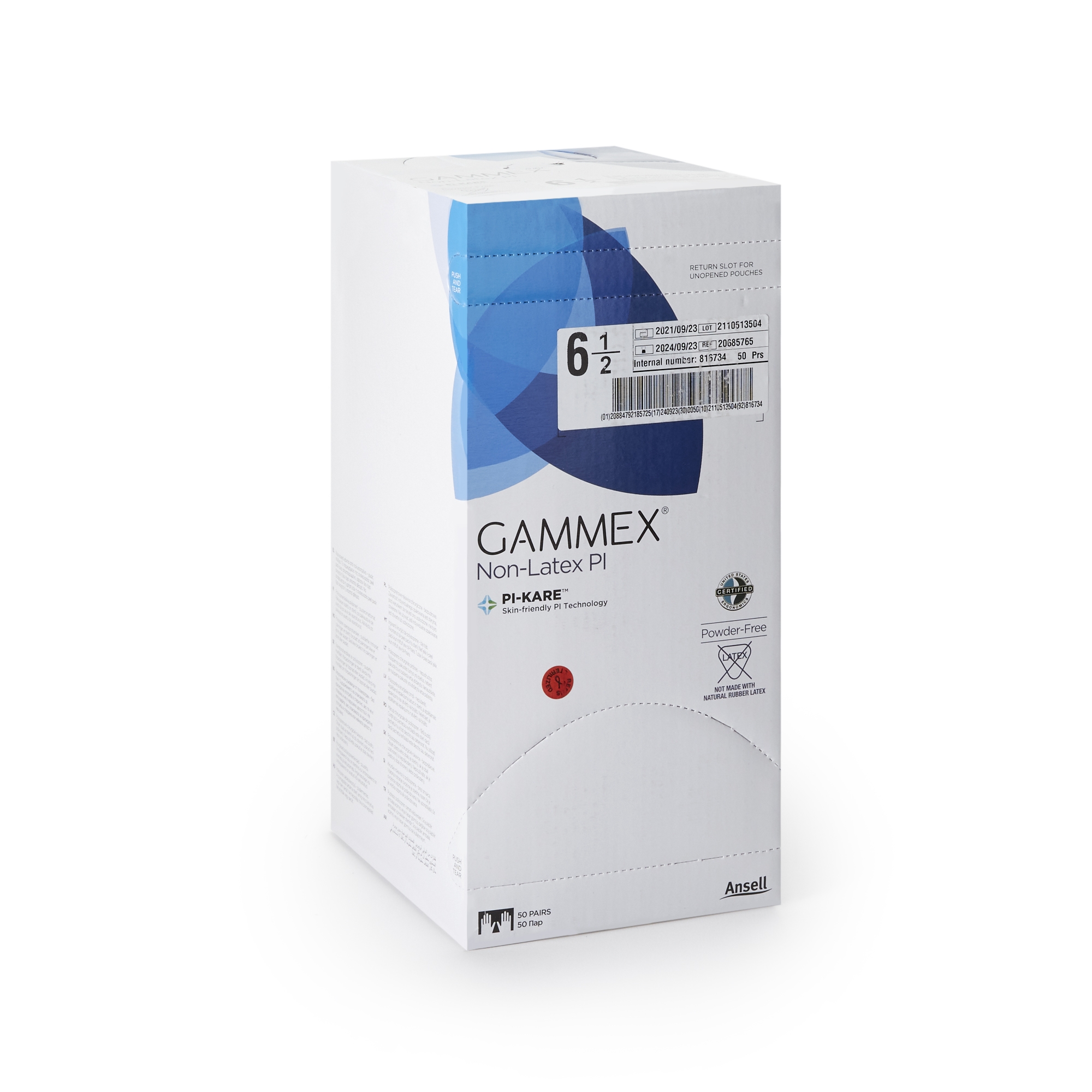 Surgical Glove GAMMEX® Non-Latex PI Size 6.5 - McKesson