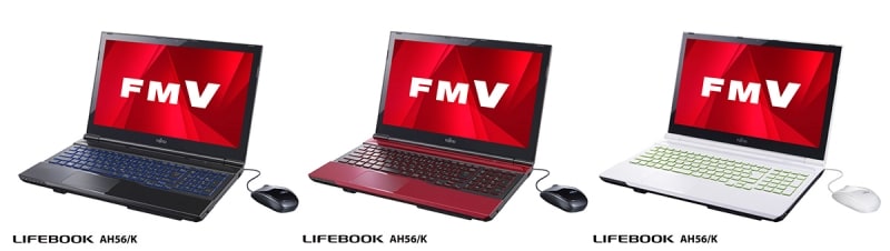 富士通 LIFEBOOK AH56/K SSD搭載 15.6インチノートPC 今までに発表した