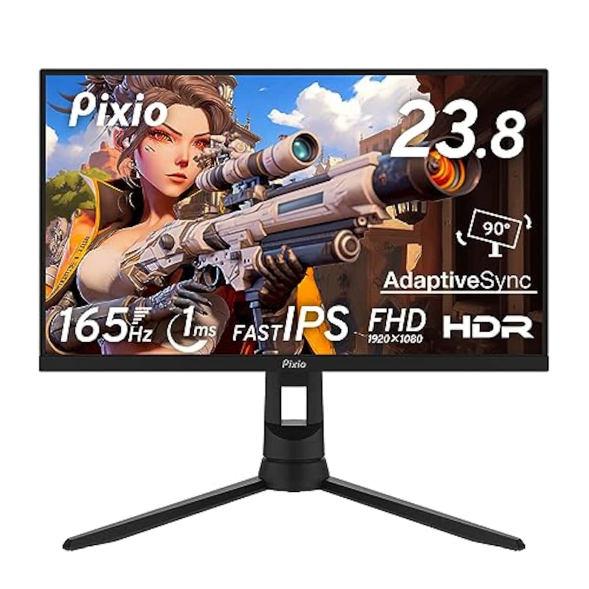 PixioのPixio PX243 ゲーミングモニター 23.8インチ FHD VA 165Hz 1ms