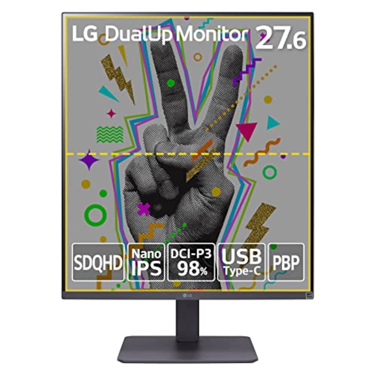 LGの【Amazon.co.jp 限定】LG デュアルアップ モニター28MQ750-C 27.6