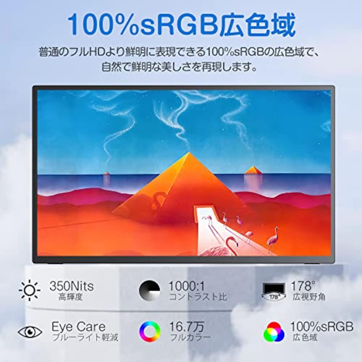 UPERFECTのUPERFECT モバイルモニター 18.5インチ 120Hz ゲーミング