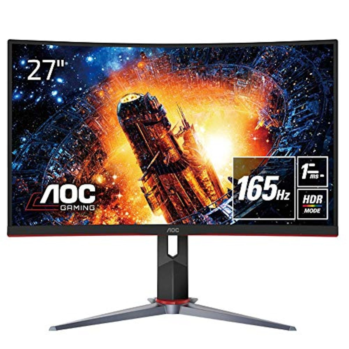 AOCのAOC ゲーミング液晶モニター C27G2X/11 (27インチ/フルHD/VA/曲面
