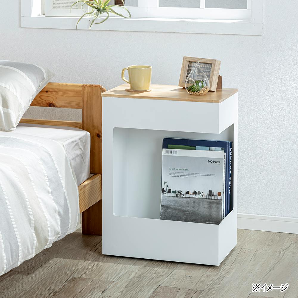 サイドテーブル Sticker W ホワイト | テーブル・机 通販