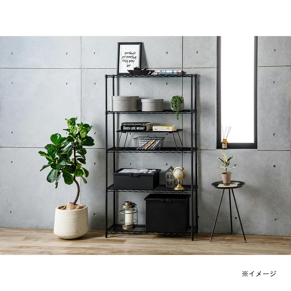 インテリアシェルフ87 5段 MB9 | スチールラック・メタル製ラック 通販