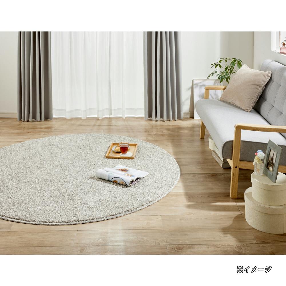 シャギータフトラグ シルバー 130R | ラグ・カーペット・マット 通販