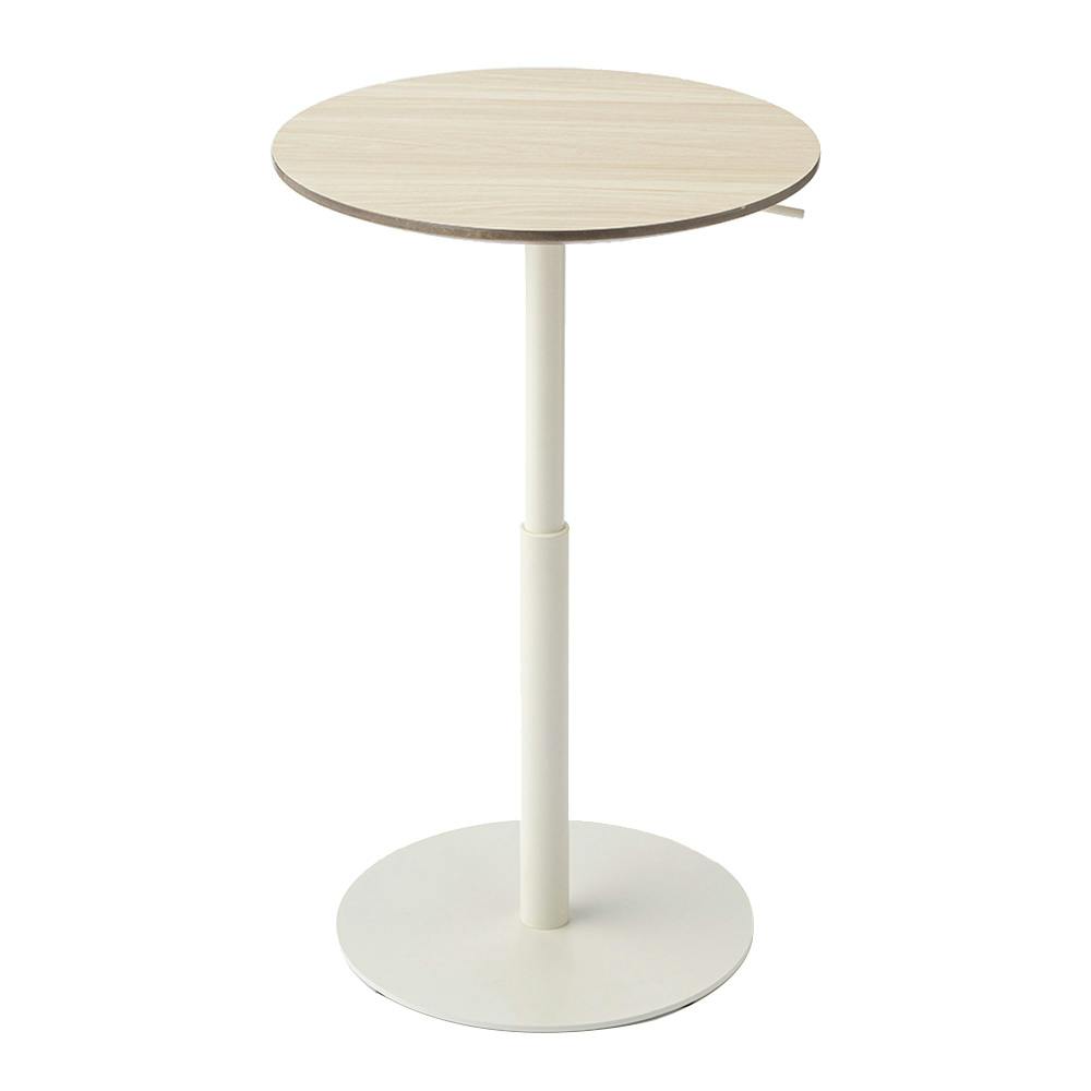 昇降サイドテーブル ホワイト 45×73cm | テーブル・机 通販