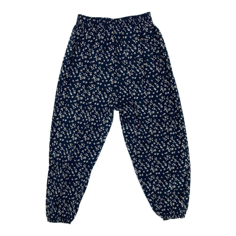 作業時でも普段でも着やすいもんぺ M 花 ネイビー | 作業着・作業服