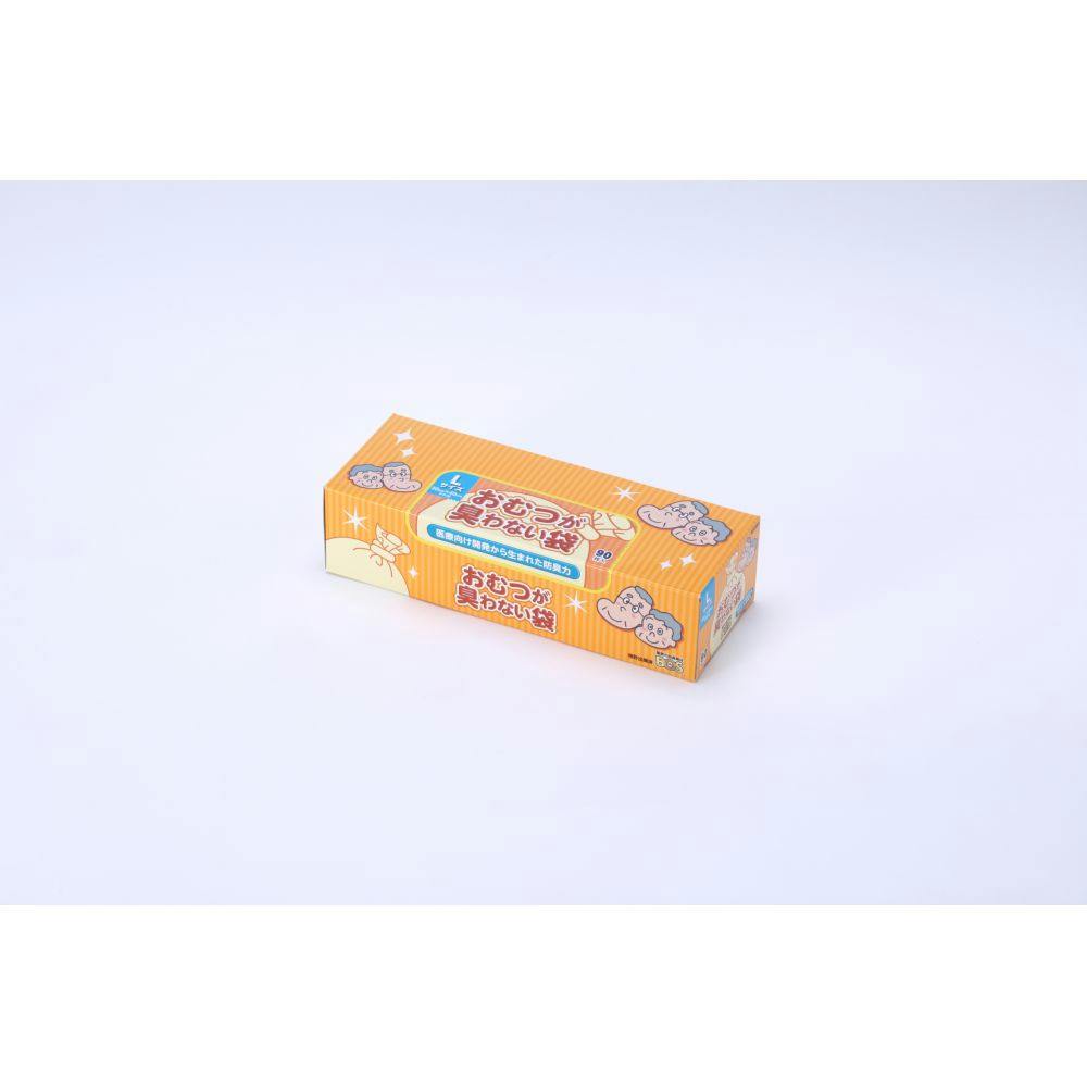 オムツが臭わない袋BOS 大人用 箱型 Lサイズ 90枚 | 芳香剤・消臭剤