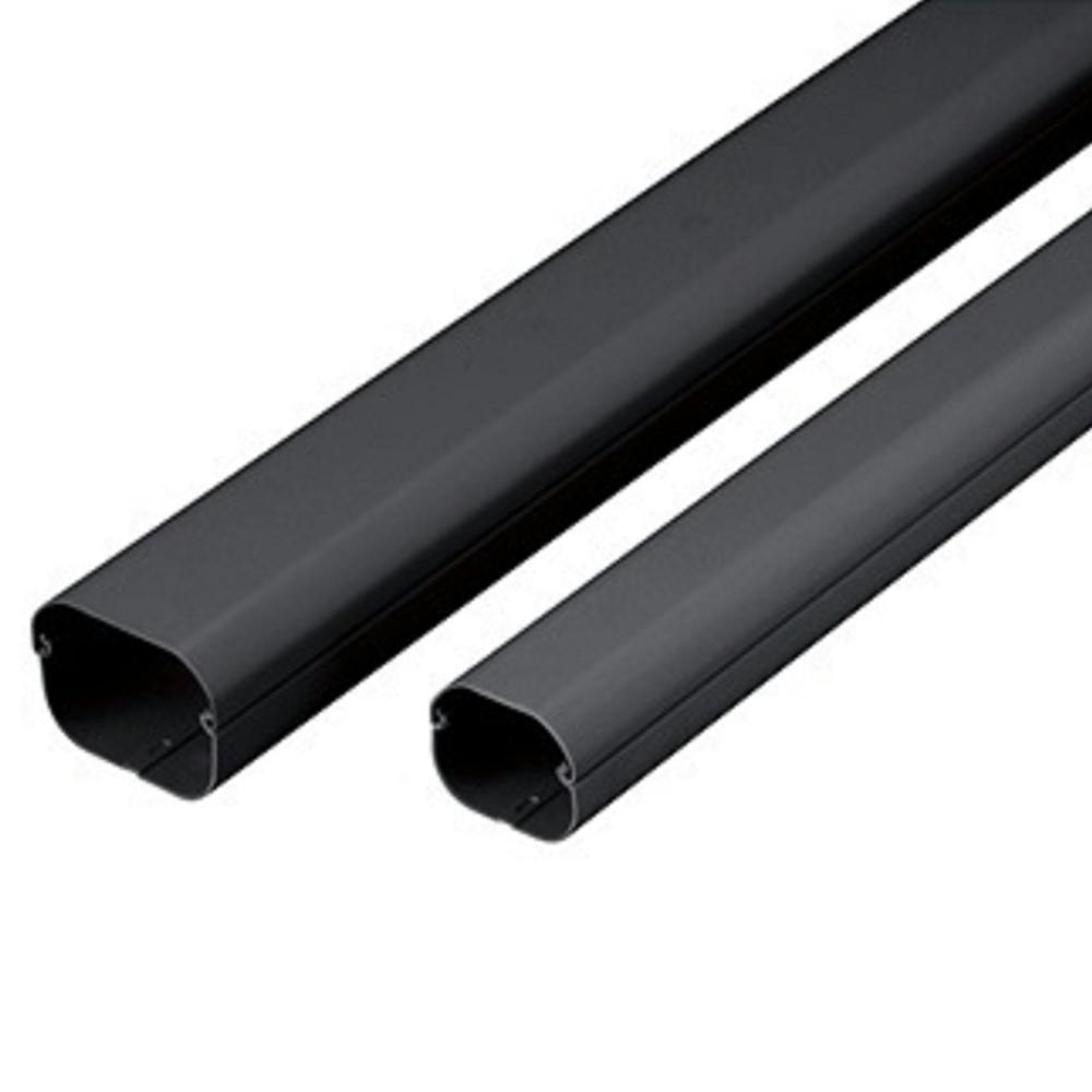 因幡電工 スリムダクトLD 配管化粧カバー ブラック LD-70-K 10本入