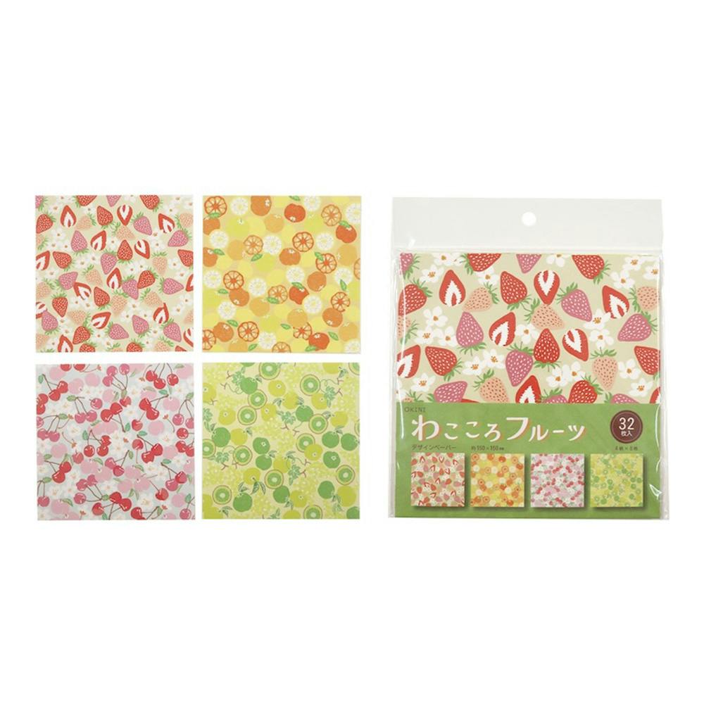 デザインペーパー わこころフルーツ 32枚入 | 文房具・事務用品 通販