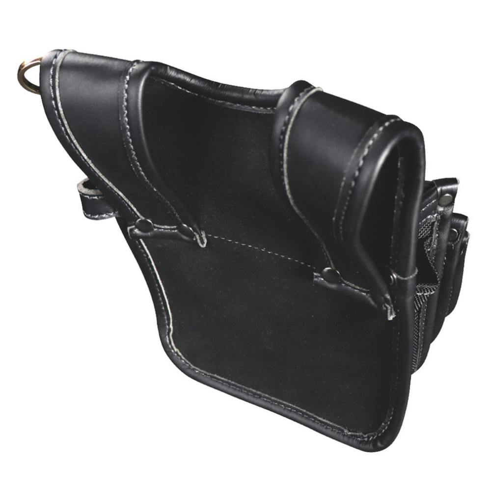 フジ矢 建築薄型腰袋2段 黒金 AB-42BG | 作業工具・作業用品・作業収納