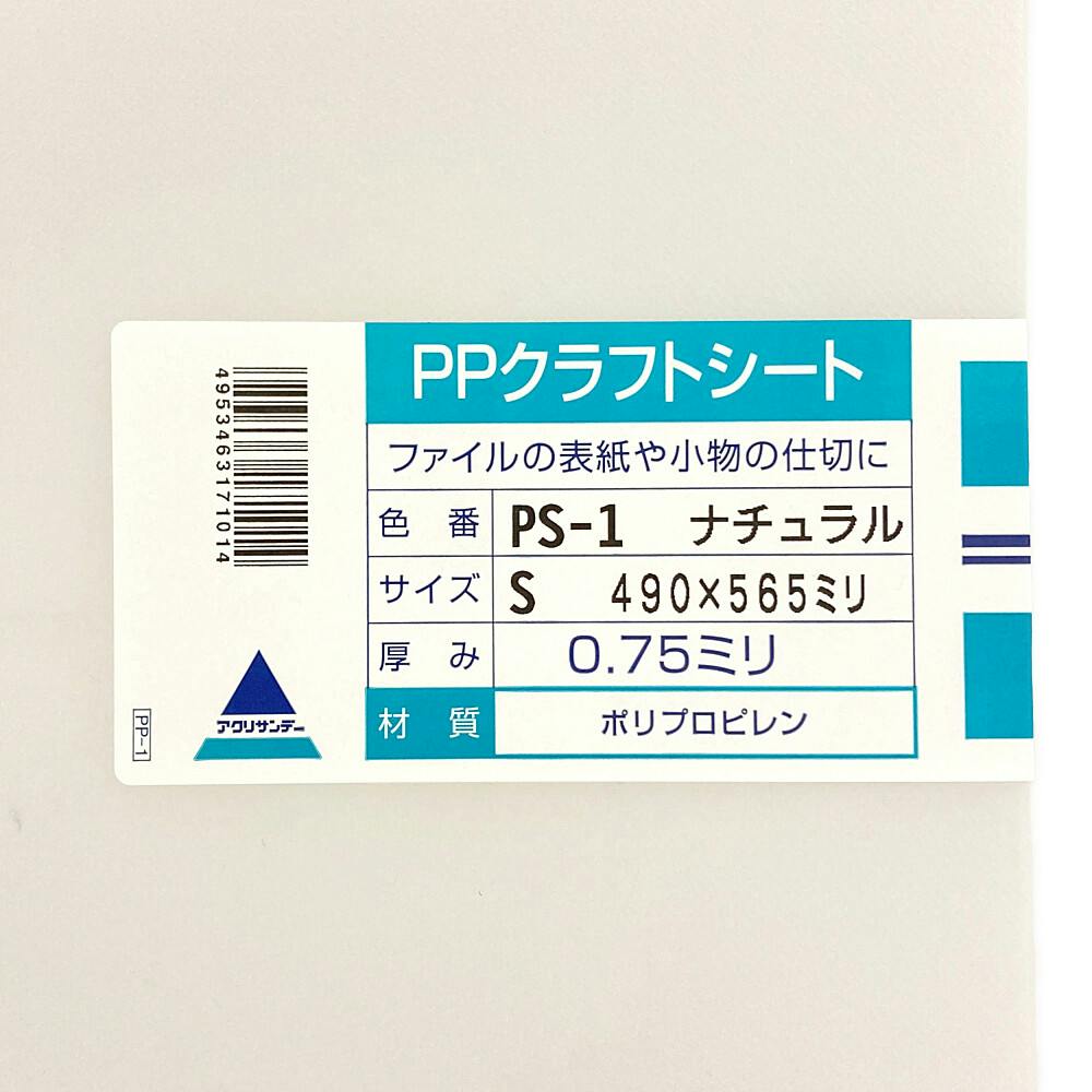 PPクラフトシート ナチュラル PS-1 490mm×565mm 0.75mm厚 | ペンキ