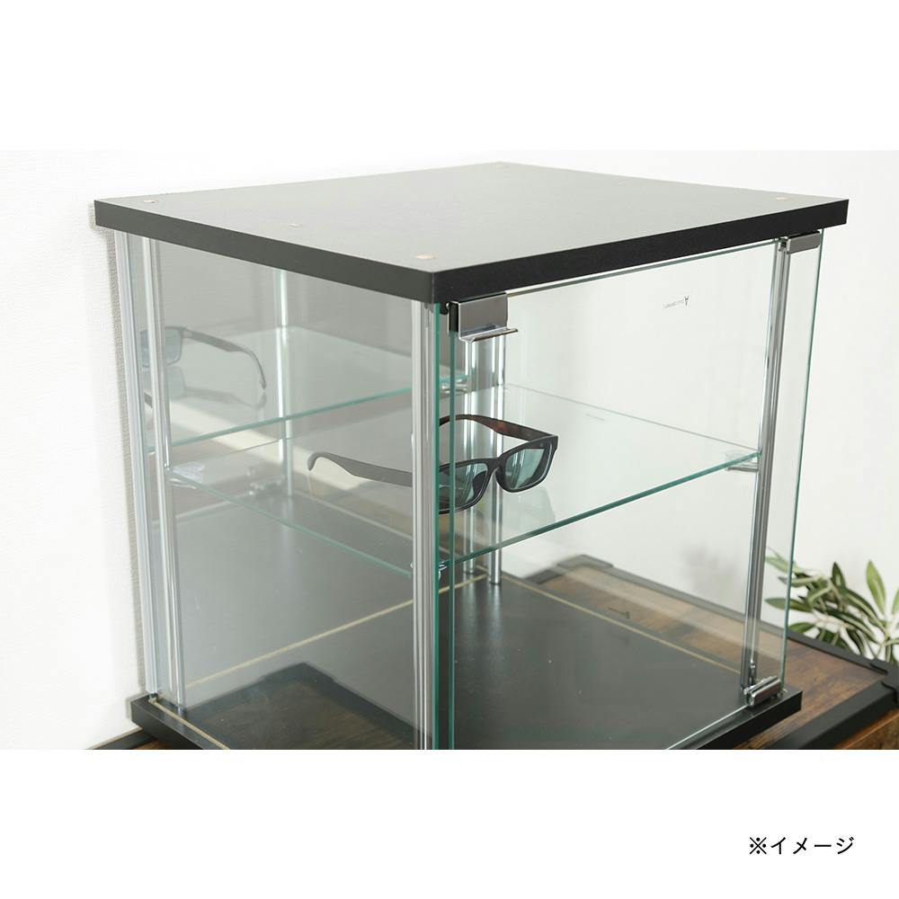通常WEB売価7980円】ガラスコレクションボックス BK【別送品
