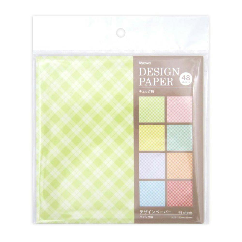 デザインペーパー チェック柄 48枚 | 文房具・事務用品 通販