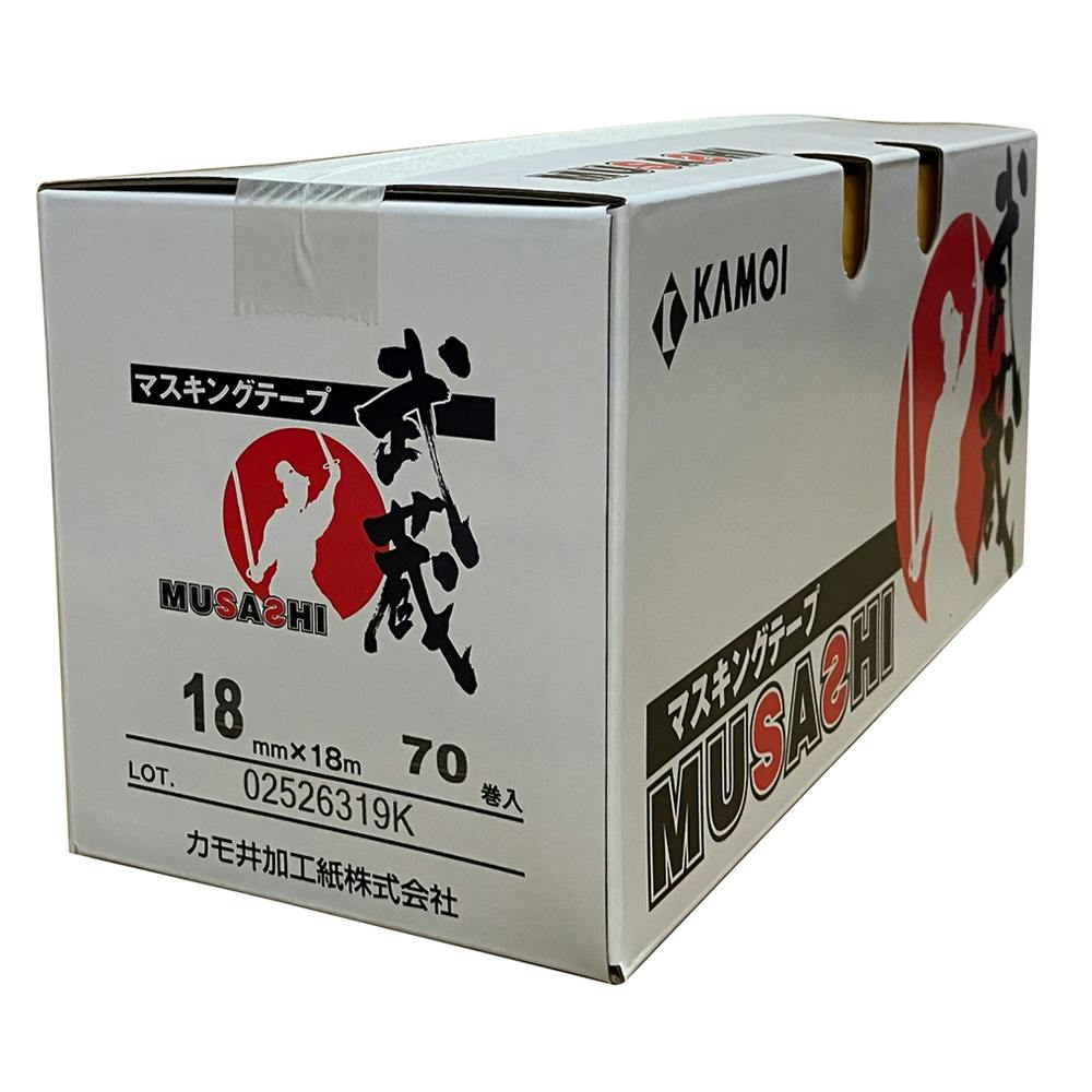 カモイ 武蔵 マスキングテープ 18mm×18m 小箱 | ペンキ（塗料）・塗装