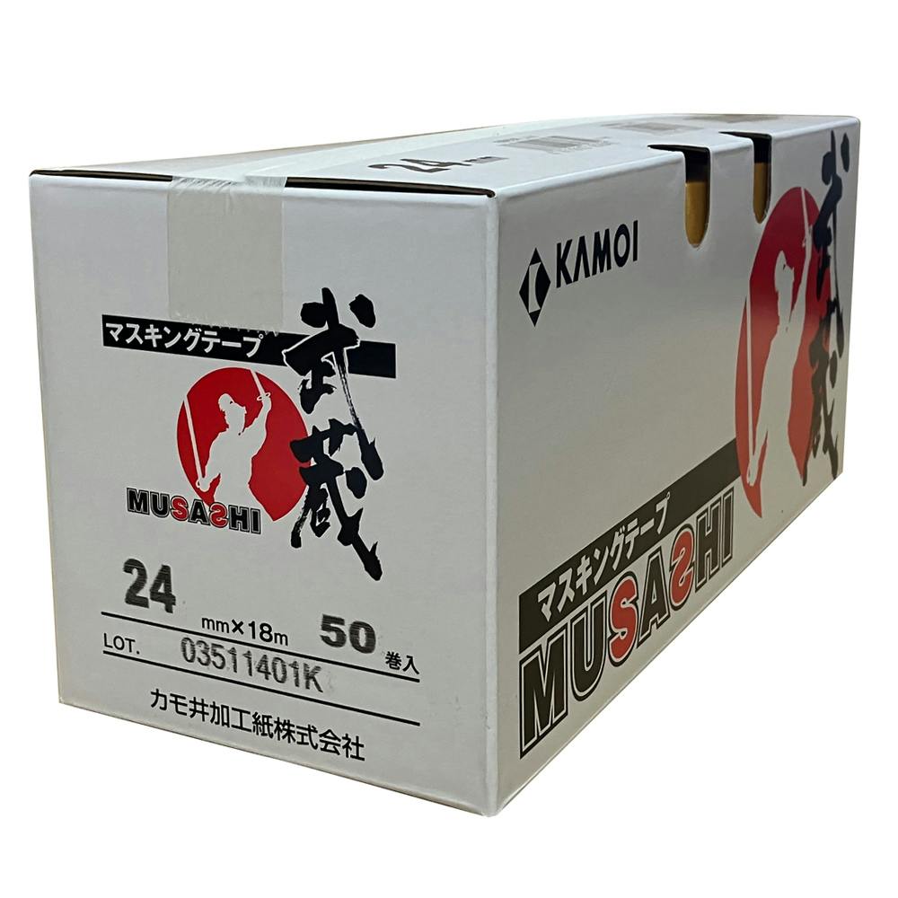 カモイ 武蔵 マスキングテープ 18mm×18m 小箱 | ペンキ（塗料）・塗装