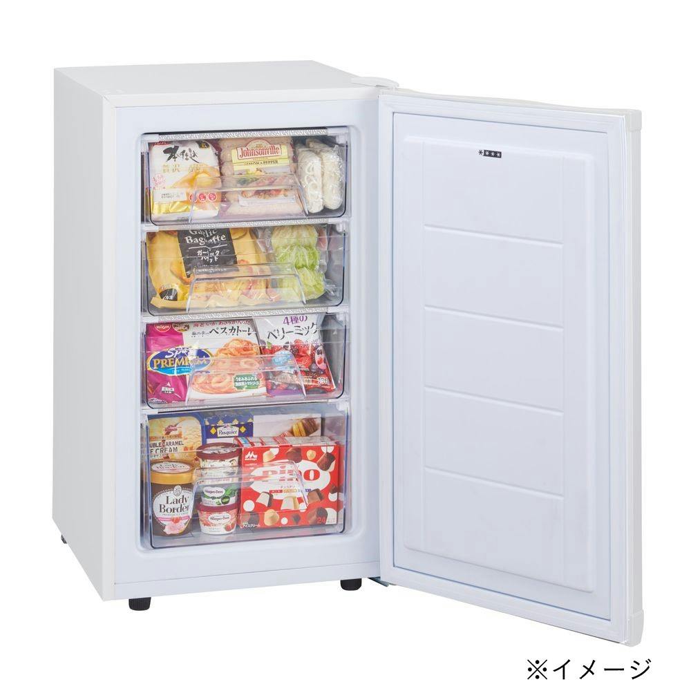 80L直冷式前開き冷凍庫 ホワイト MA-82W【別送品】 | キッチン家電