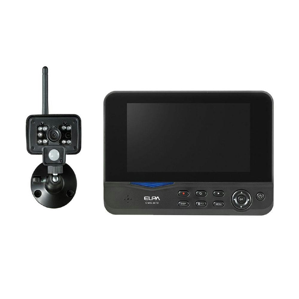 エルパ ELPA 防犯カメラ 屋外用 ワイヤレスカメラ1台+モニタ1台セット