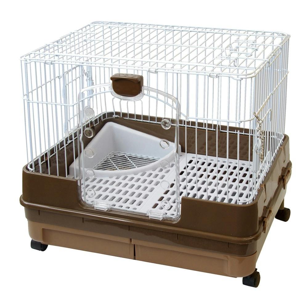 動物ケージ72 （新品）ウサギ 犬 等小動物 ウサギケージ ベージュ 3段