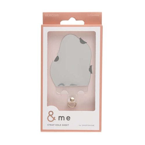 スマホストラップホルダー シート ケーブル穴用 1口タイプ 1枚入リ