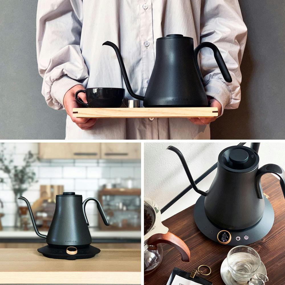 エペイオス 電気 ドリップケトル 温度調節 保温機能付き 900ml EPEIOS