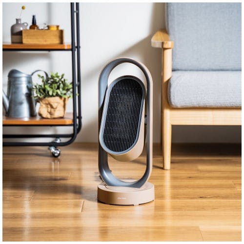 3Dセラミックヒーター＆ファン リモコン付 plusmore キャメル ライフ