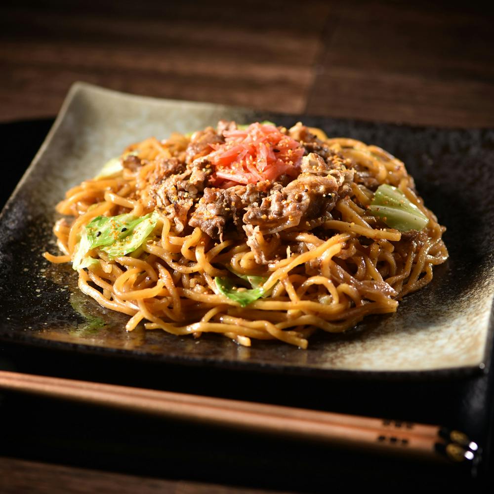 冷凍】「吉野家×富士宮やきそば」 牛肉やきそばと富士宮やきそばセット