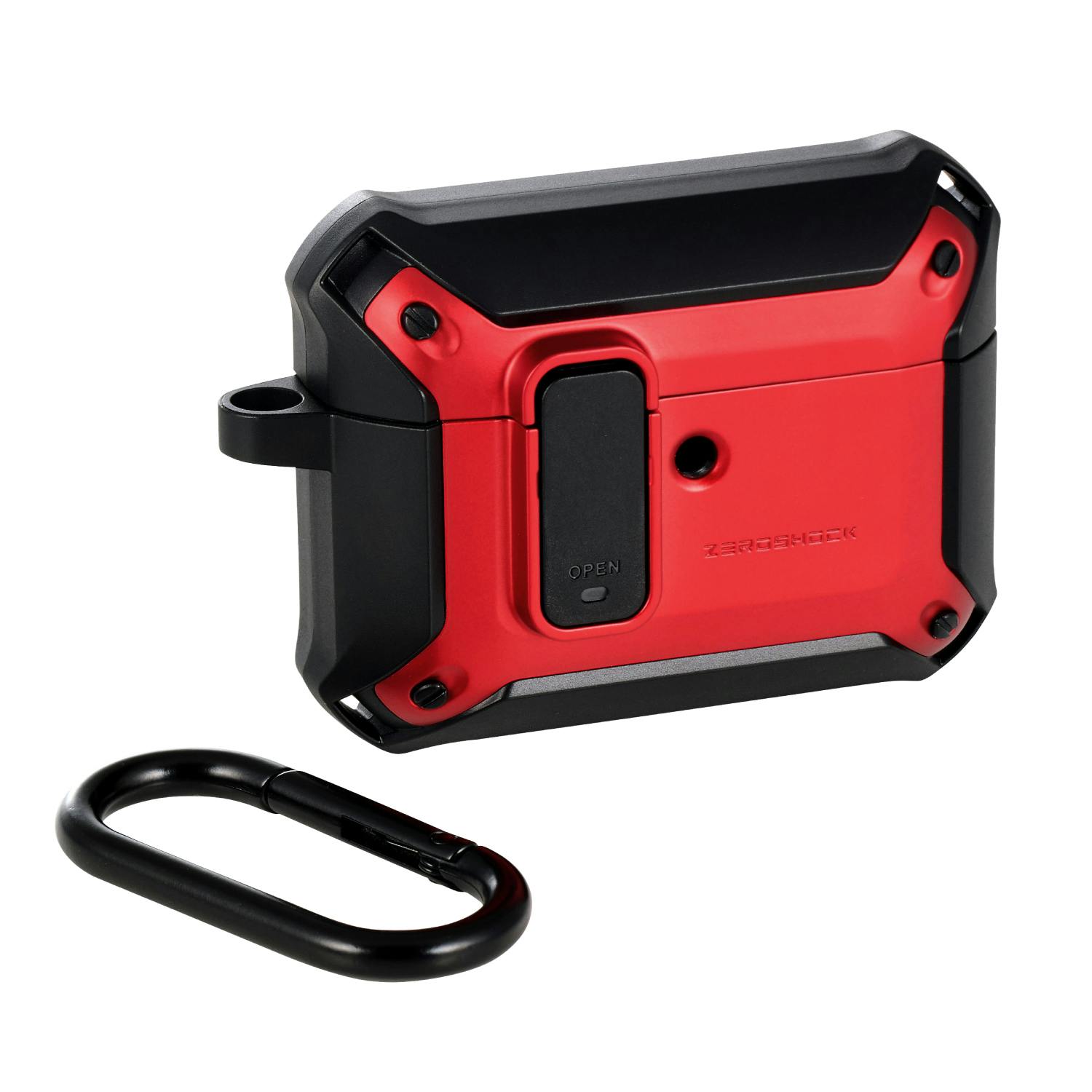 AirPods Pro 3 ケース MagSafe対応 ZEROSHOCK 3構造衝撃吸収 レッド