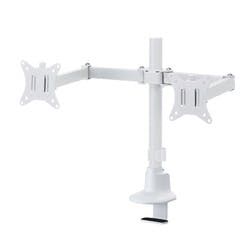 モニターアーム(デュアル・ロングアーム・薄型ショートクランプ・ホ