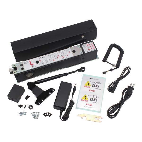 リョービ ドア開閉装置 RUCAD ラクアド 自動電動ドアクローザ ブラック