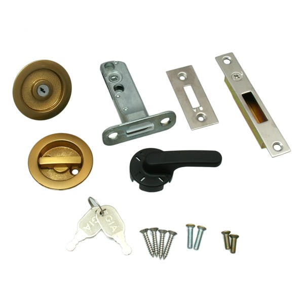 ハイロジック NP-121-ML-SG引戸用 鍵付鎌錠 2本キー(CDC)【別送品