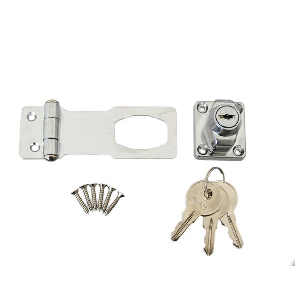 ハイロジック J-456 鍵ツキ掛金錠 75mm 3本キー 1組入(CDC)【別送品