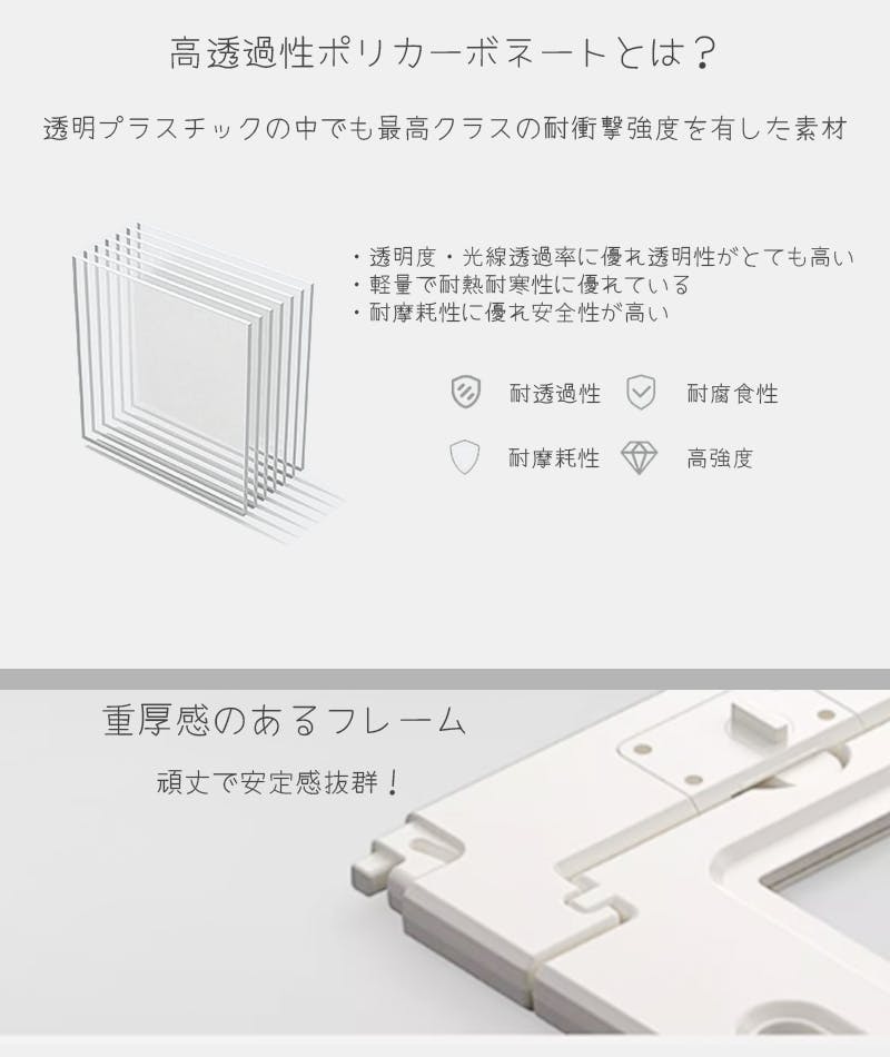 Petifam ホワイトフレームクリアサークル LOW 6面セット ケージ