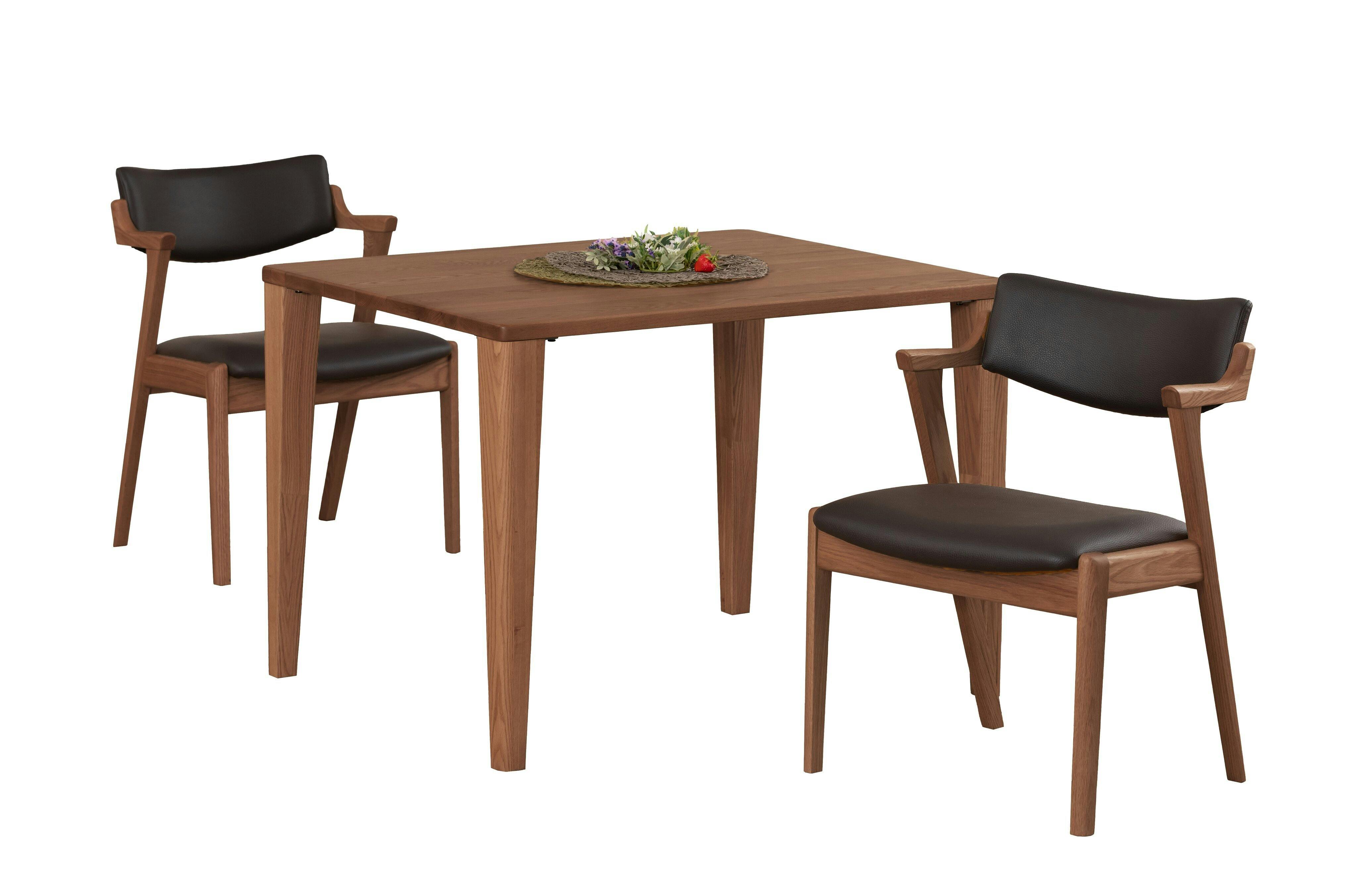 筑波産商 アルボル YUME2 205 セミアームチェア NR/BK ナチュラル