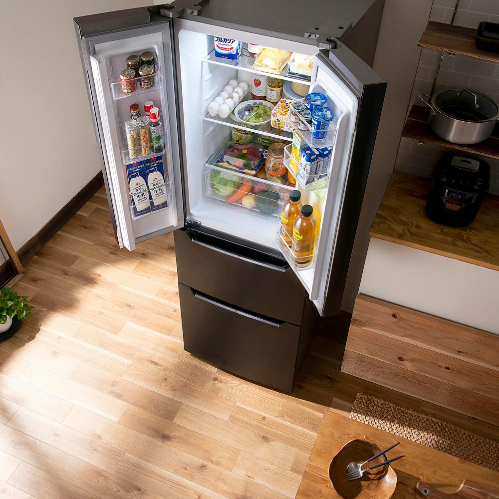 アイリスオーヤマ 冷凍冷蔵庫 320L IRSN-32A-B ブラック 冷蔵庫 大容量