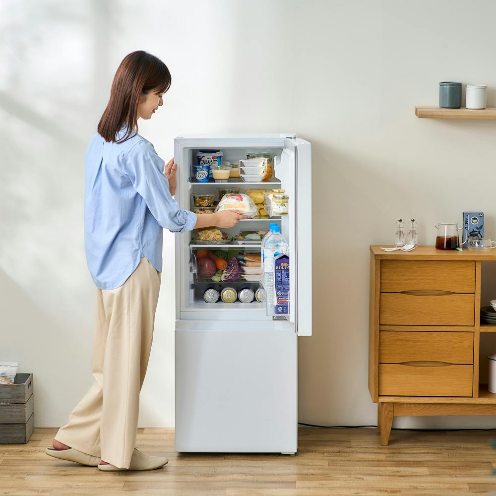 アイリスオーヤマ 冷凍冷蔵庫 133L IRSD-13A-W ホワイト 冷蔵庫 大容量