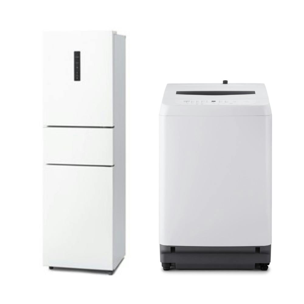 アイリスオーヤマ 【軒先渡し】家電2点セット(冷凍冷蔵庫 235L+全自動
