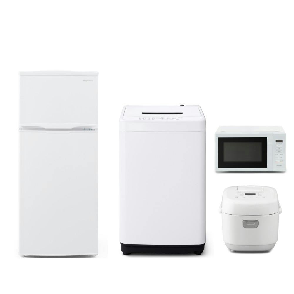 アイリスオーヤマ 【冷蔵庫・洗濯機 開梱設置】家電4点セット(冷凍