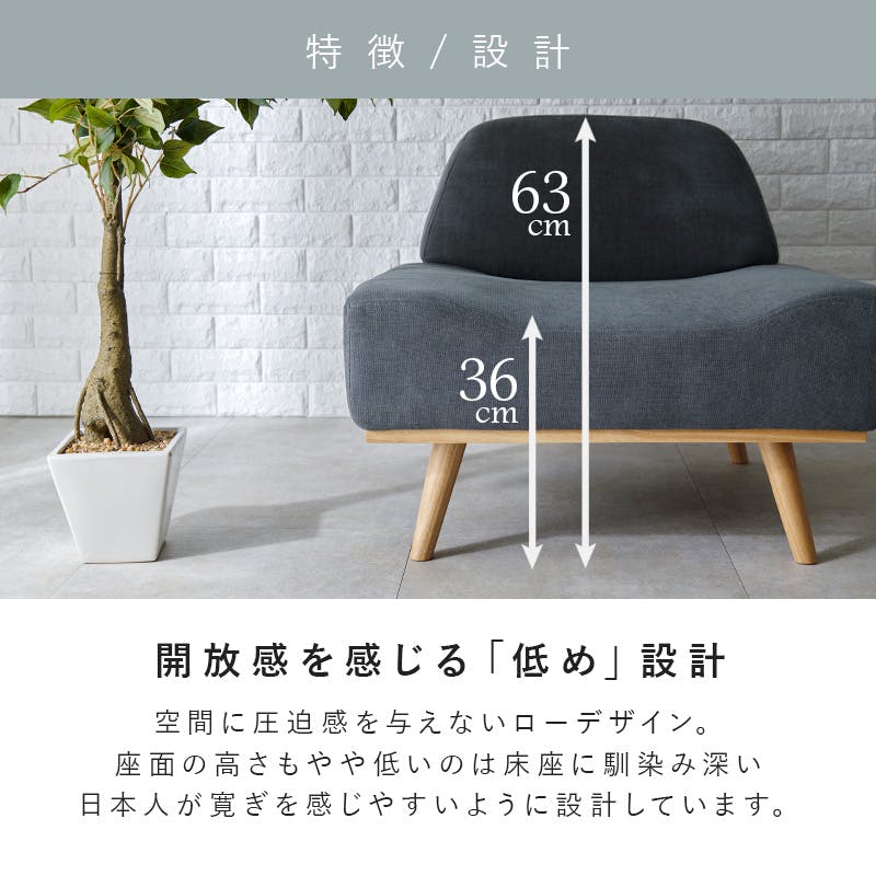 萩原スリーアイ HAGIHARA ソファ レスト1P-DGY ダークグレー 一人掛け