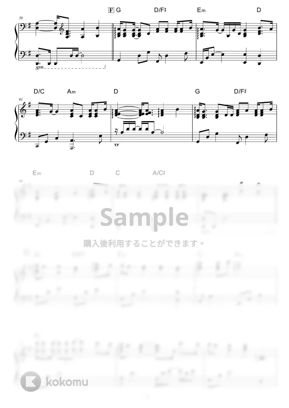 X JAPAN - Say Anything (YOSHIKI) ピアノ楽譜PDF | piano*score | Kokomu